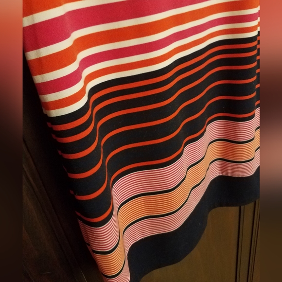 Michael Kors Stripe Stretch Shift Dress - Sz Sm - Picture 3 of 4